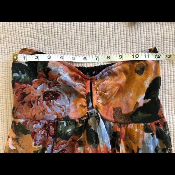 Flower print maxi dress size 32/XS - Picture 8 of 8